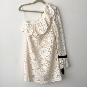 Philosophy di Lorenzo Serafini Dress One Shoulder Lace Dress Sz 40 US 4